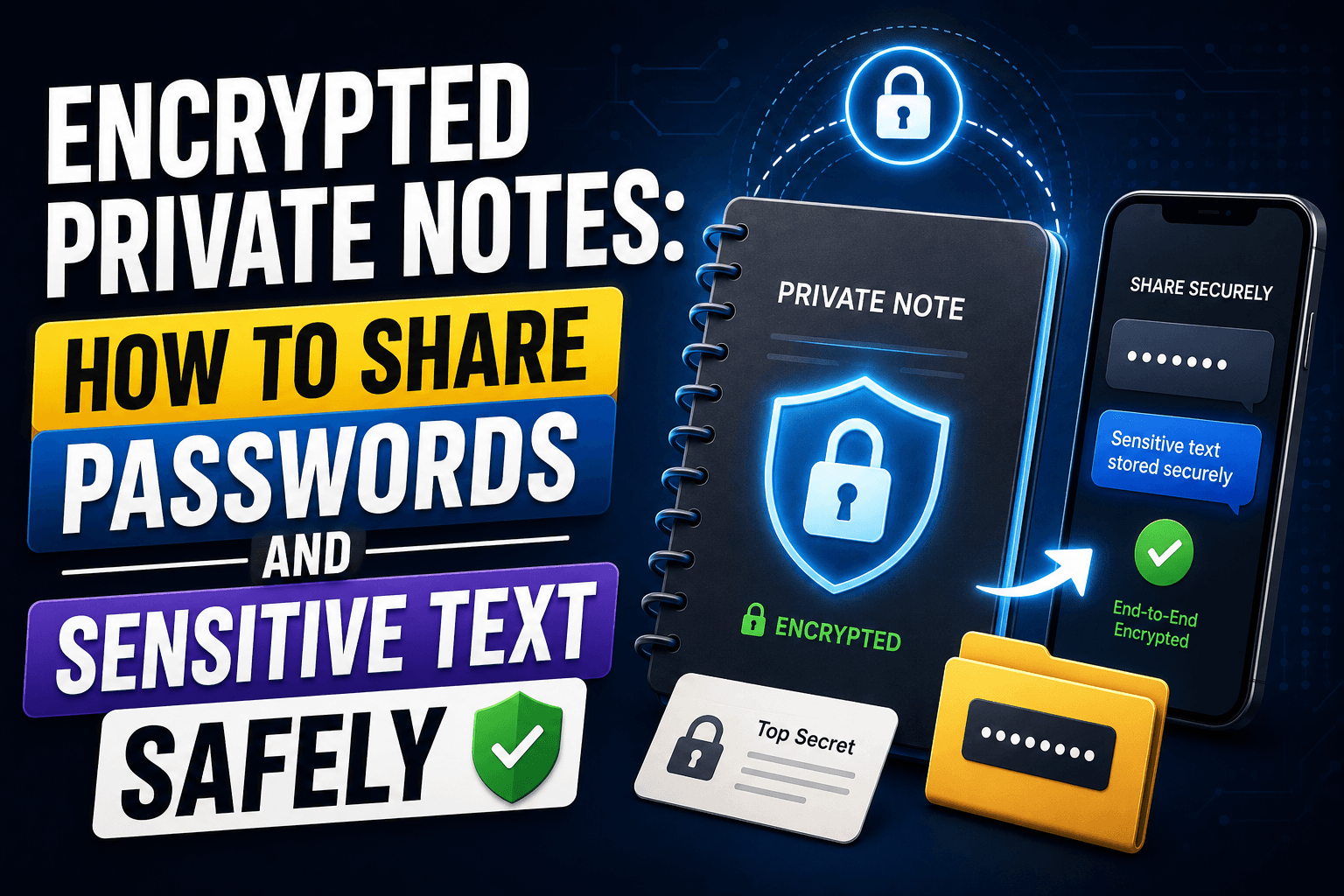 Encrypted Private Notes: How to Share Passwords and Sensitive Text Safely